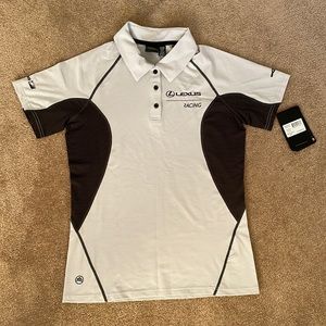 Lexus Racing women’s storm tech performance golf polo. T-shirt.